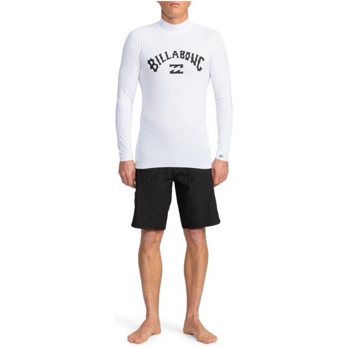 Billabong Mnner 2024 Logo Surf Long Sleeve Lycra Weste EBYWR03011 - White